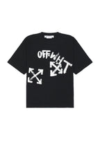 OFF-WHITE Paint Script Over Skate Short Sleeve T-Shirt