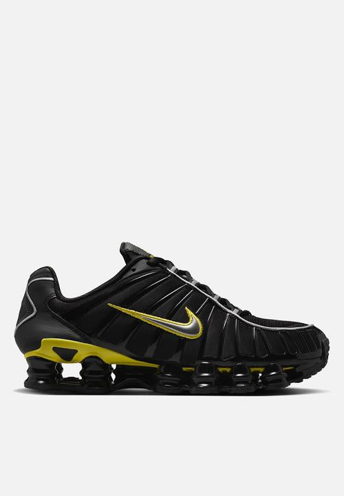 NIKE SHOX TL ‘BLACK/METALLIC SILVER-DYNAMIC YELLOW’